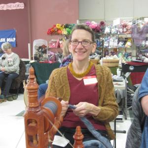 This awesome knitter also made her necklace & sweater. Envy...envy...