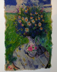 Shirdak painterly wall hanging