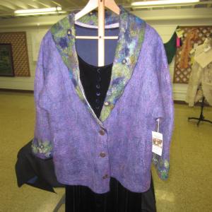 Pretty in purple felt jacket